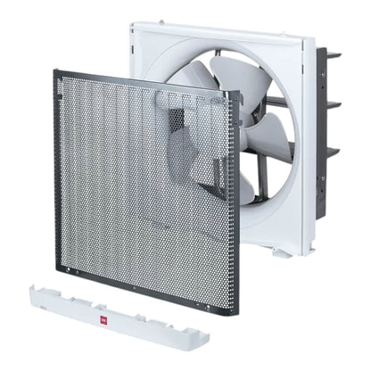 KDK 250mm (10 Inches) Kitchen Exhaust Fan with Aluminum Filter, Perforated Aluminum Filter, Oil-Collecting Design, Excellent Exhaust Performance, Half-Pitch Motor, 483 CFM, 220V 25AUFA