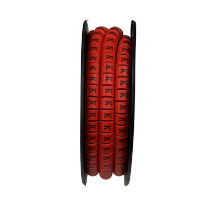 Grippes (K) Cable Marker Red 5.0mm to 7.2mm 350pcs