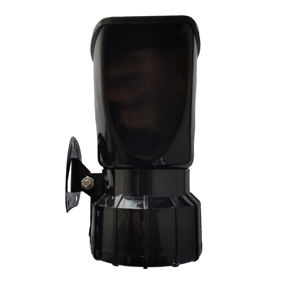 Black Electronic Horn 12V from Electx Electrical Supply for vehicle and industrial use