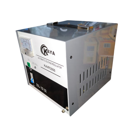 Kaya automatic voltage regulator on a white background