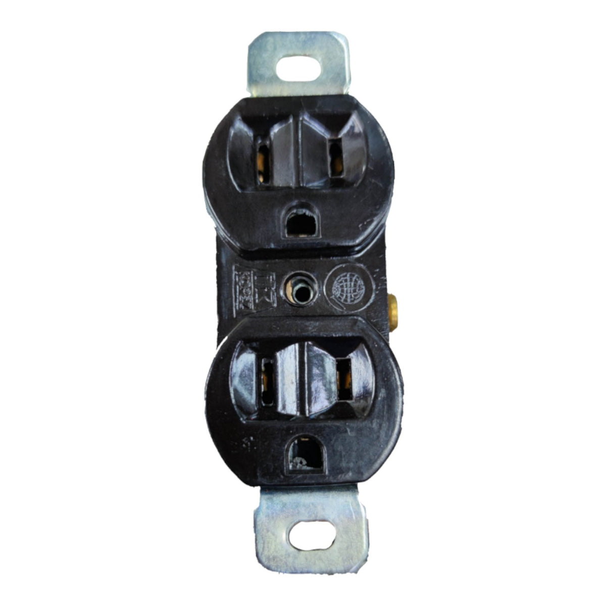 Kopez Duplex Flat Pin Outlet with Ground 10A 250V KM2244B I Electx Electrical Supply