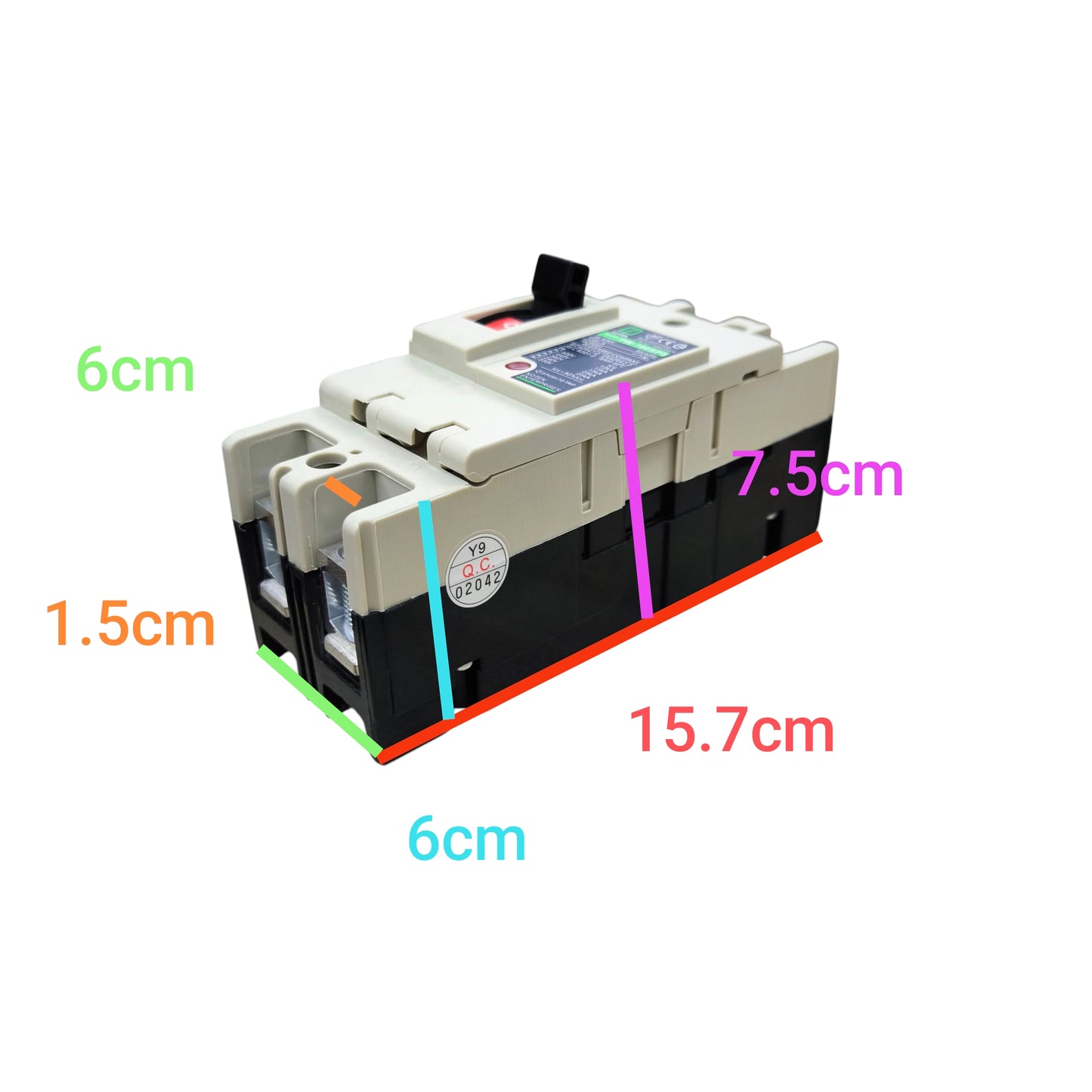 Koten 60A 2Pole Industrial Circuit Breaker MCCB 25KAIC 220V PW-100SP60A2P