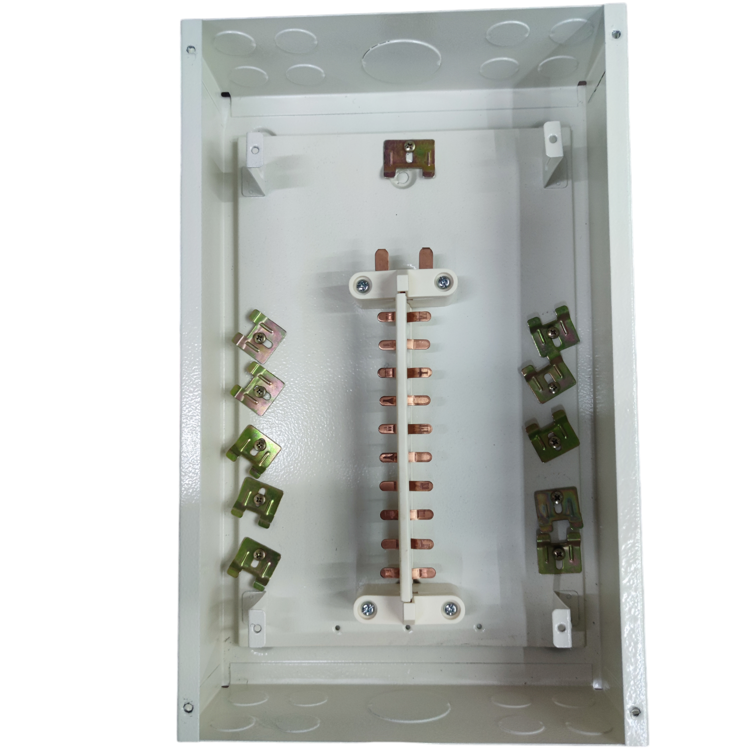 Koten 10 Branches 2 Pole KTM1-2P10B electrical circuitry part in white metal enclosure