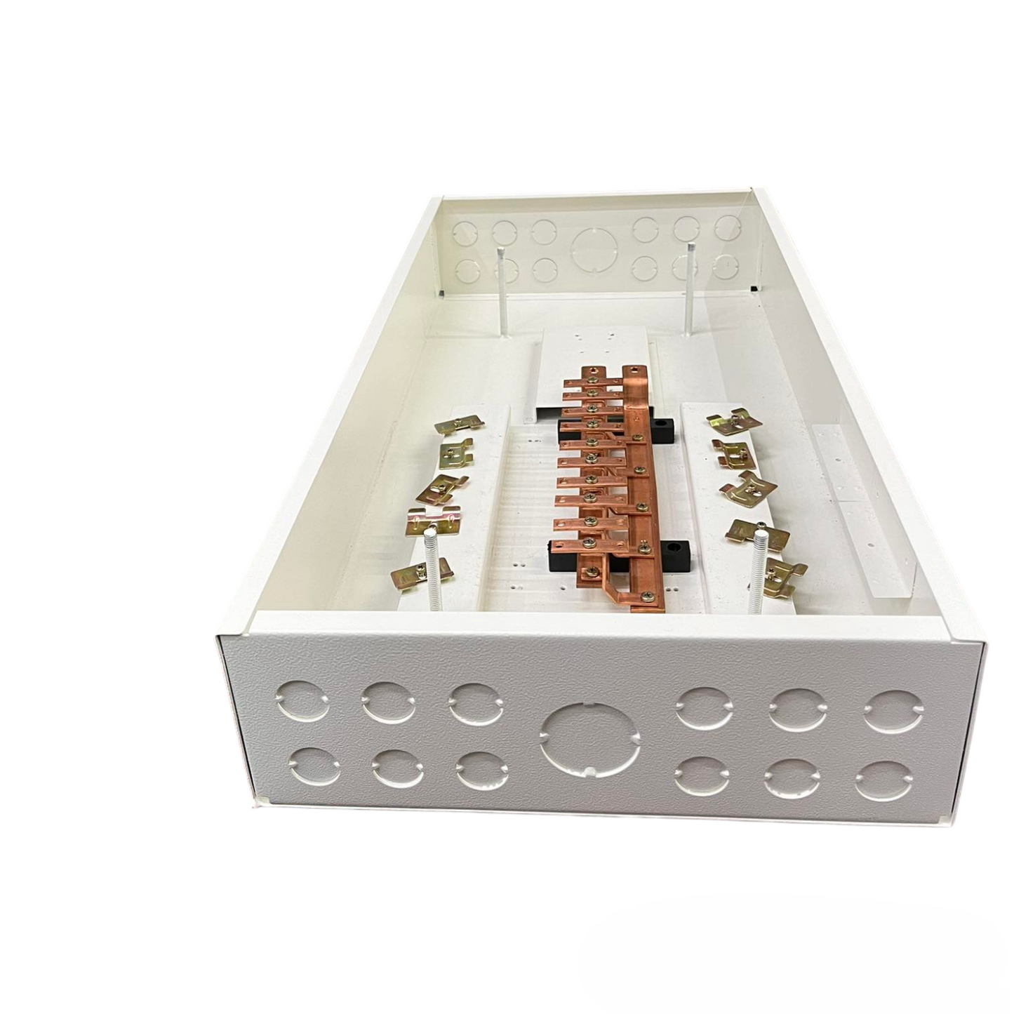 Koten 10 Branches 2 Pole Bolt on PB250SP electrical circuitry part with metal connectors in white housing Koten 10 Branches Panel Board Main 250SPS 2 Pole For 2P Bolt on Circuit Breaker PB250SP2P10B Electx Electrical Supply