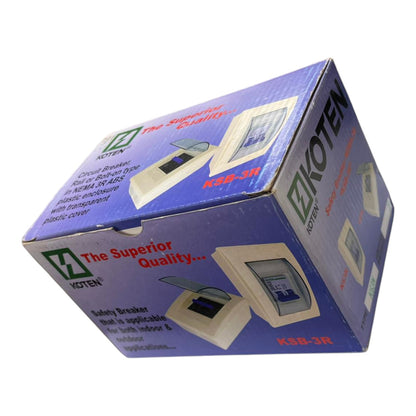 Box of an electrical breaker with 'Ekoten' branding on a white background