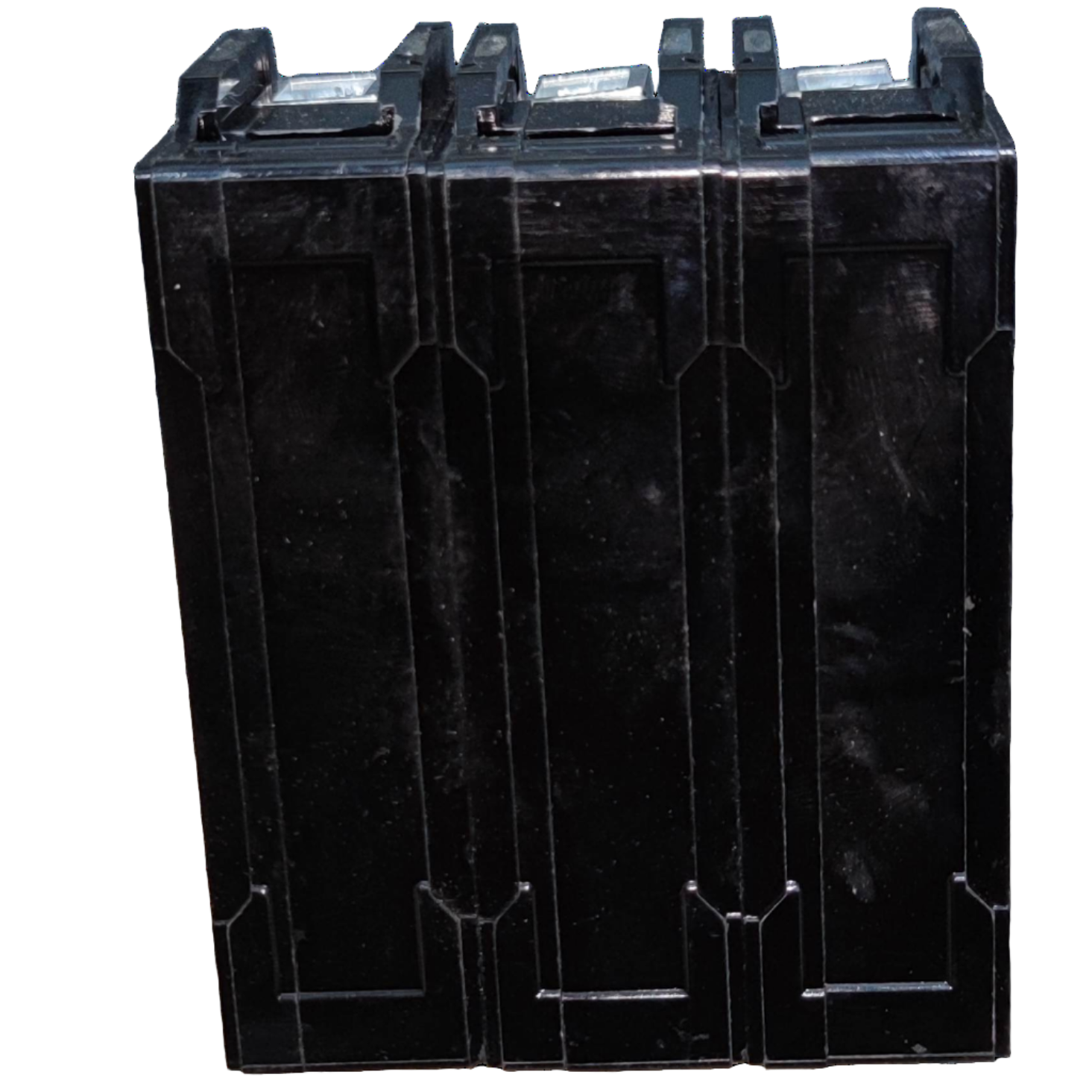 Black battery pack with multiple connectors on a white background Koten 30A 3Pole 10KAIC 220V Circuit Breaker 3 Phase Bolt On HPH3P30A For Safety Overload Electx Electrical SUpply