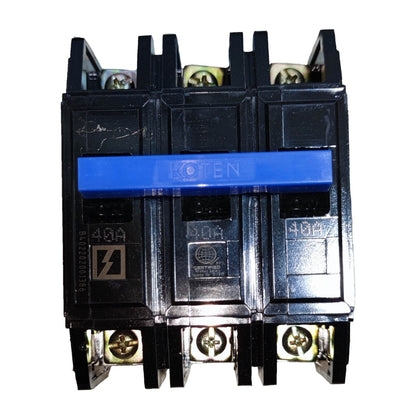 Electrical contactor with 'Kotien' branding on a white background Koten 40A 3Pole 10KAIC 220V Circuit Breaker 3 Phase Bolt On HPH3P40A for Safety Overload Electx Electrical Supply