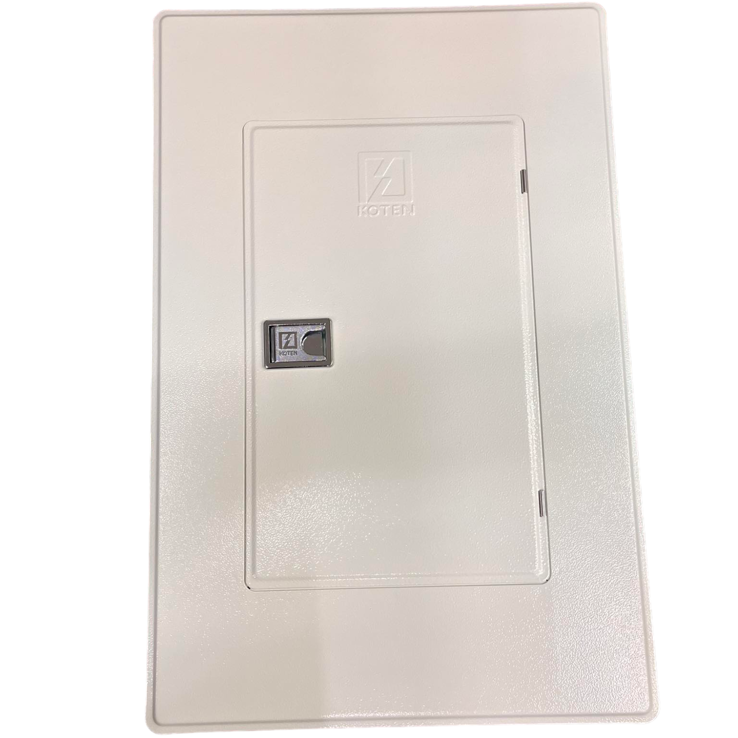 Rectangular white electrical panel with a brand logo on a white background Koten 4 Branches Panel Board Main 250SPS 2Pole for 2 Pole Bolt On Circuit Breaker PB250SP2P4B Electx Electrical Supply 