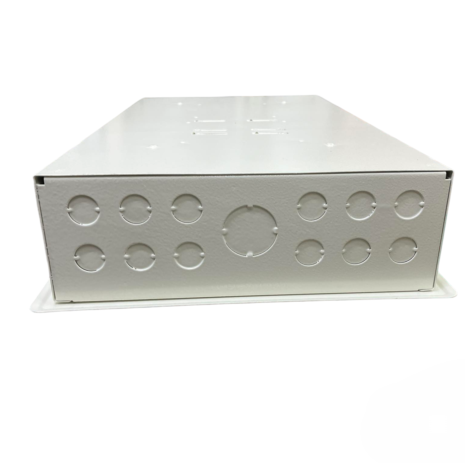 Metallic box with circular cutouts on a white background Koten 6 Branches Panel Board Main 250AF 2 Pole for 2 Pole Bolt On Circuit Breaker PB250SP2P6B Electx Electrical Supply
