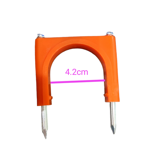 Koten AR-11 Nail Cable Clips, Nail PVC Clamps for 1 1/4" Inch PVC Pipes with 2pcs nail 4.0x80mm with measurement