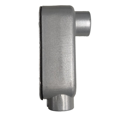 Metallic cylindrical component on a white background