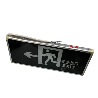 LED Exit Sign Left with Running Man Green Glass CA-BLZD-2LR0EI (D)SF