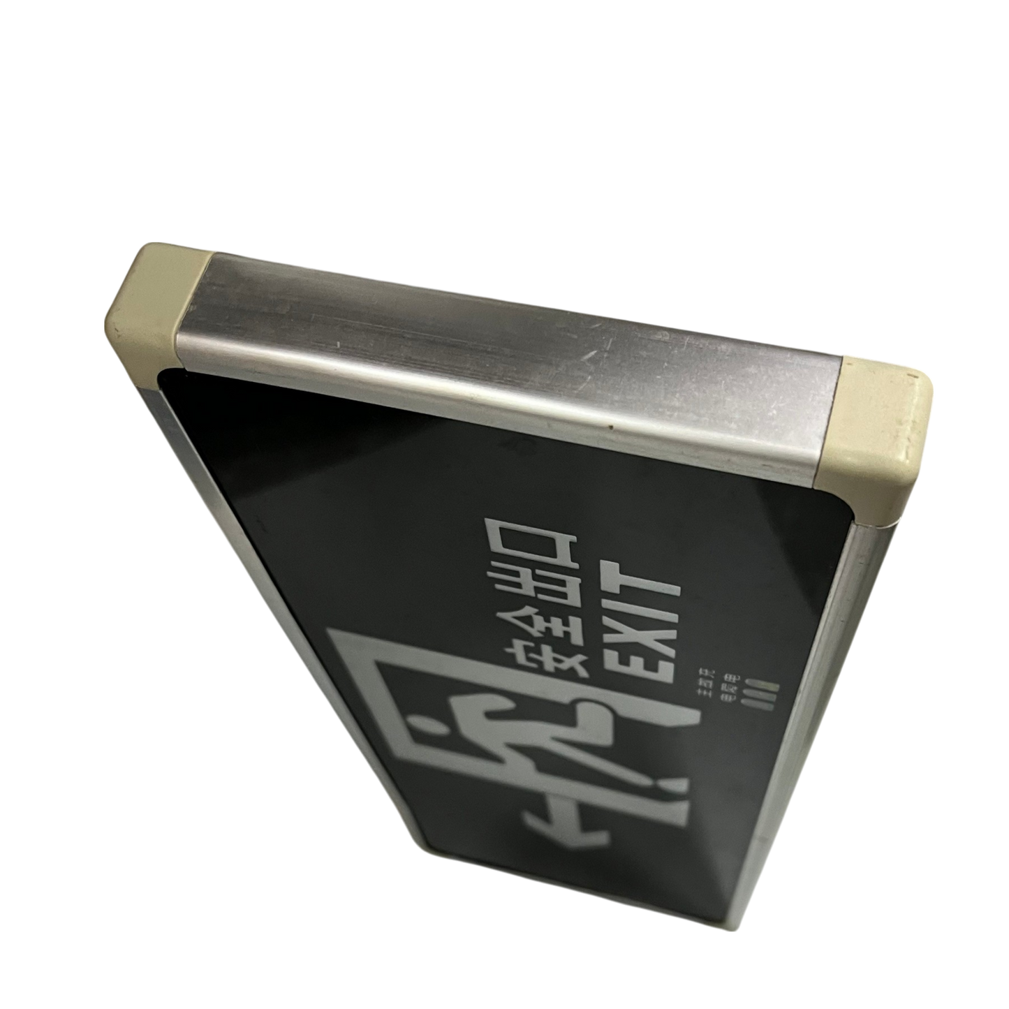 LED Exit Sign Left with Running Man Green Glass CA-BLZD-2LR0EI (D)SF