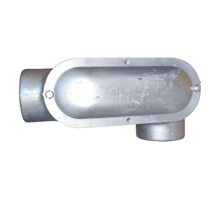 Metallic exhaust pipe on a white background