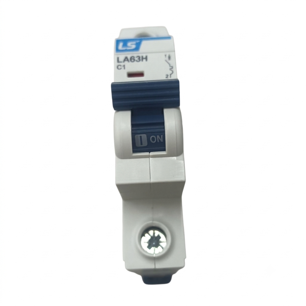 Electrical circuit breaker with LS logo on a white background
