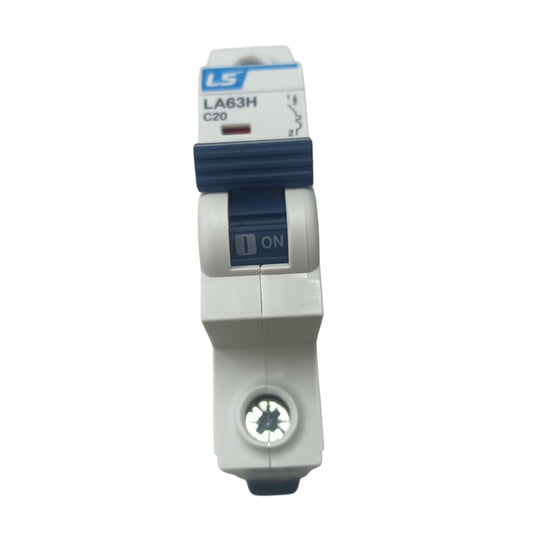 Electrical circuit breaker with LS logo on a white background