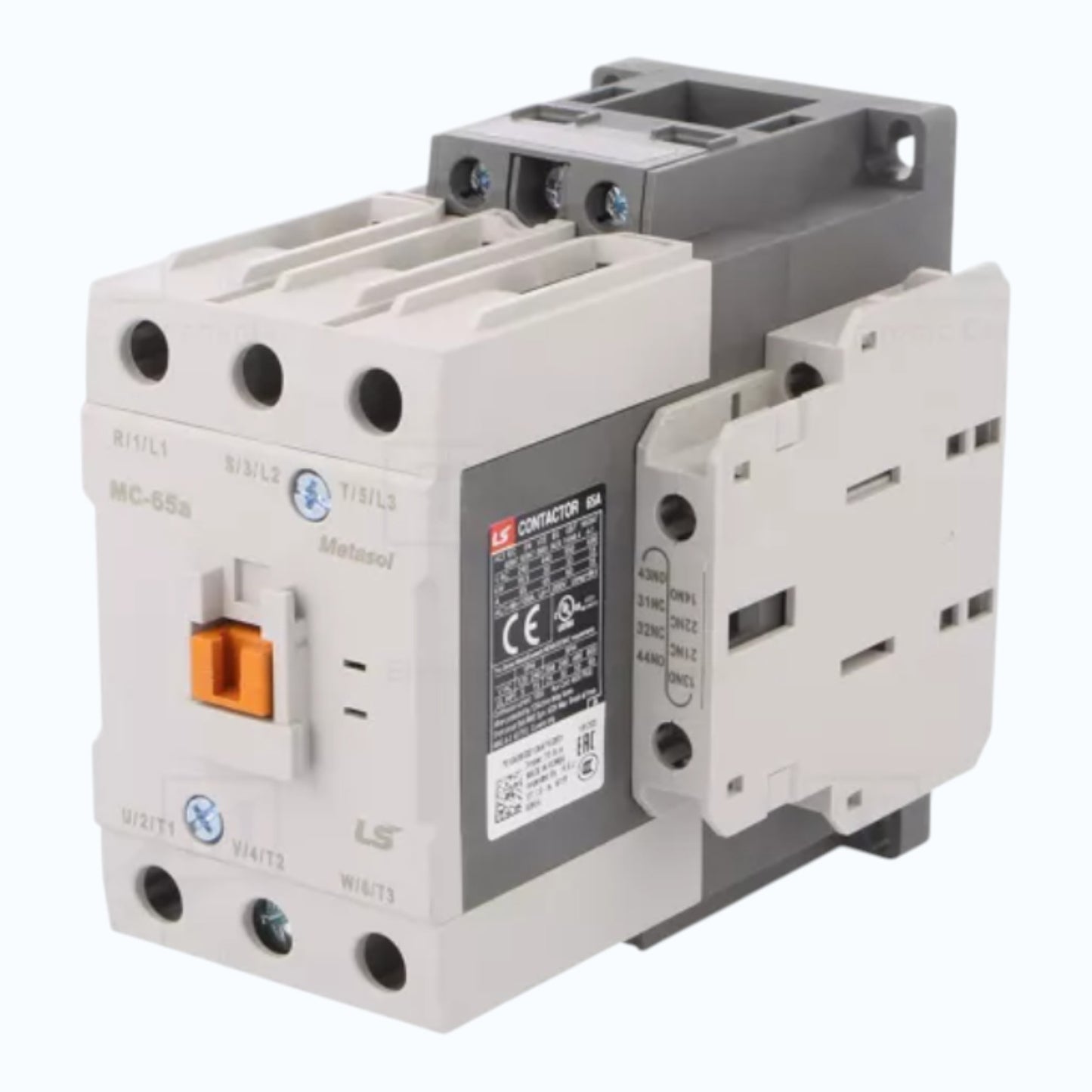 LS Metasol Magnetic Contactor 65A 230VAC 1A1B 3-pole NO x3 Auxiliary contacts NO + NC 230VAC