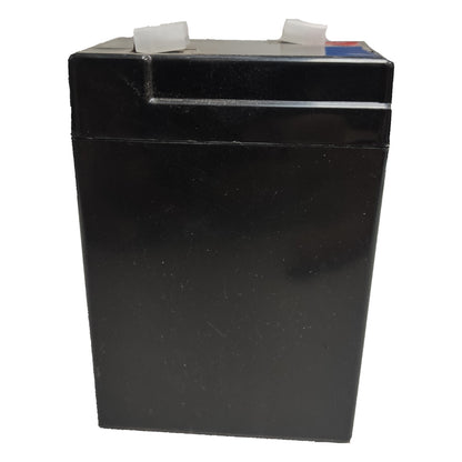 Black battery on a white background