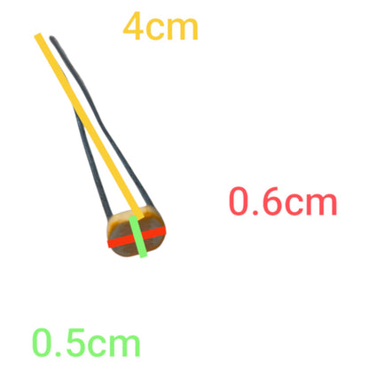 Two resistors with labeled dimensions on a white background