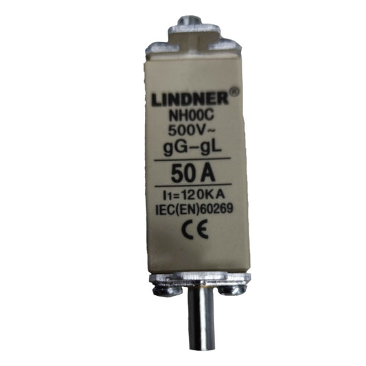 Electrical component with 'Lindner' branding on a white background