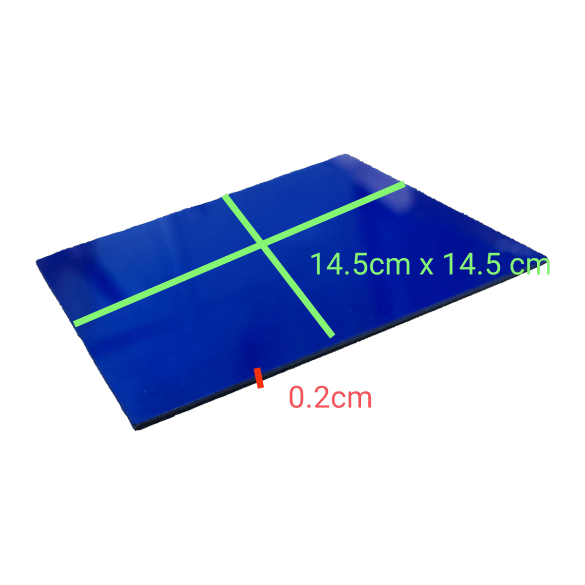 Blue Acrylic Optical Filter 14.5cm x 14.5cm for Decorative Lighting