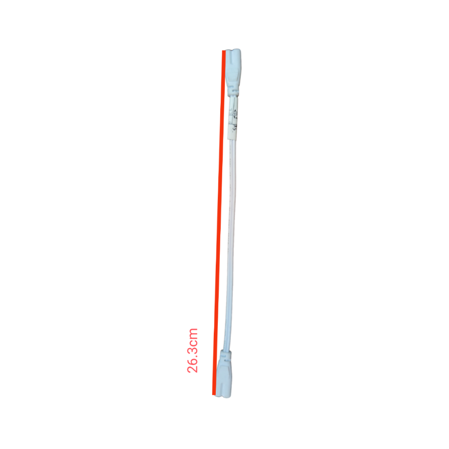 Local T5 AC Cord Connector End to End, measuring 26.3 cm, designed for reliable electrical connections