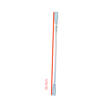Local T5 AC Cord Connector End to End, measuring 26.3 cm, designed for reliable electrical connections