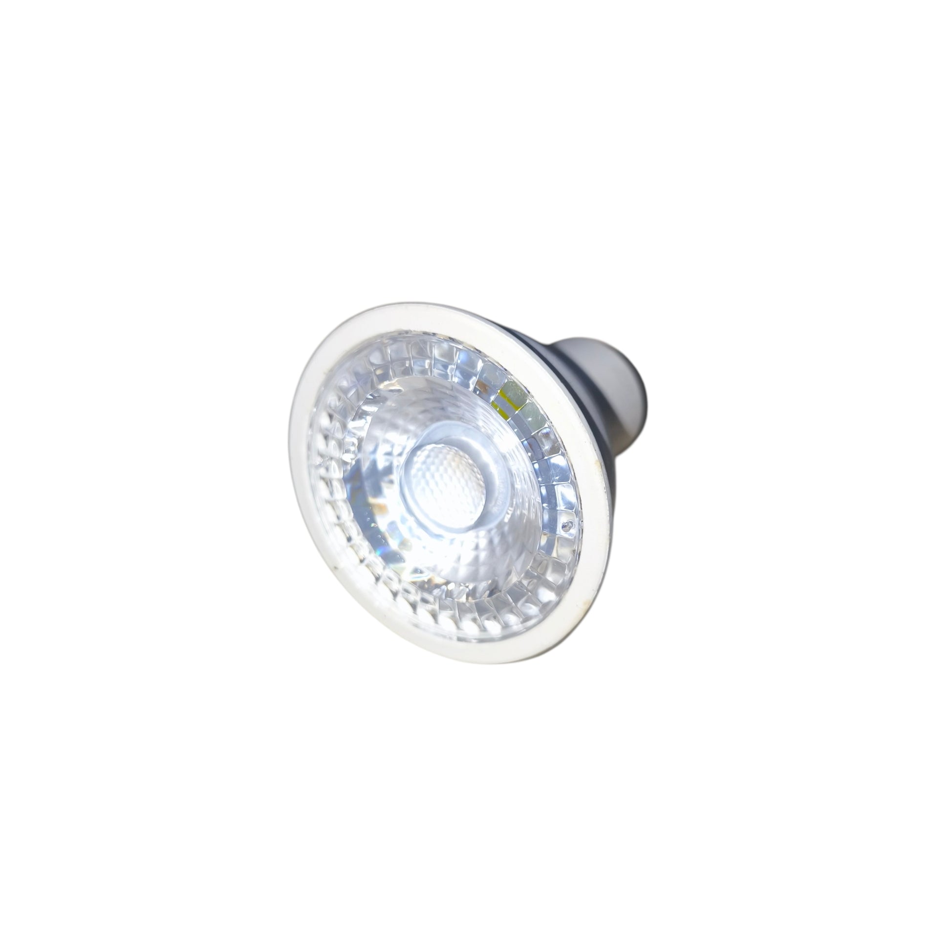 LED light bulb on a white background