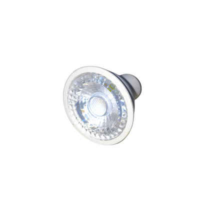 LED light bulb on a white background