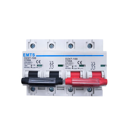 MTS 100A 2Pole Miniature Circuit Breaker 10KAIC 220V DZ47-100
