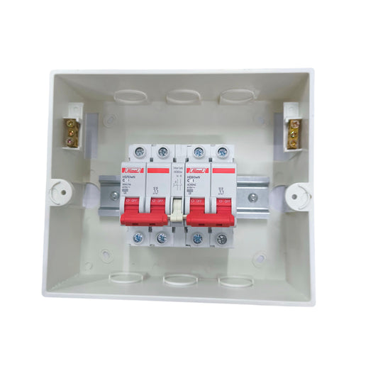 Himel MTS 2A 2 Pole 6KAIC 220V with PVC Enclosure ZY ZY5-8WAYSFT/2XHDB3WN2C2+HDB3W63HS (Copy)