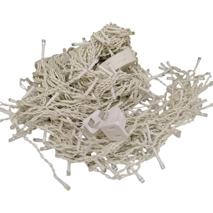 Mabuhay 400 Curtain LED Christmas Light Twinkling Warm White 3000K 220V Blinking 12W 8 Meters Length, String Distant 19cm, String Length 50cmCL69149-2