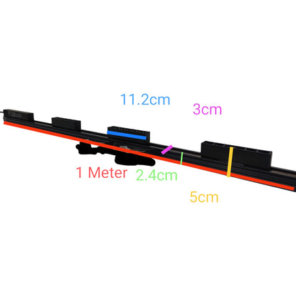 Magnetic Track Light 1 Meter with 3pcs 6W Grille Type Warm White with 100W Power Supply 220V ( ILLUMIQ TERRA) 26mm Track