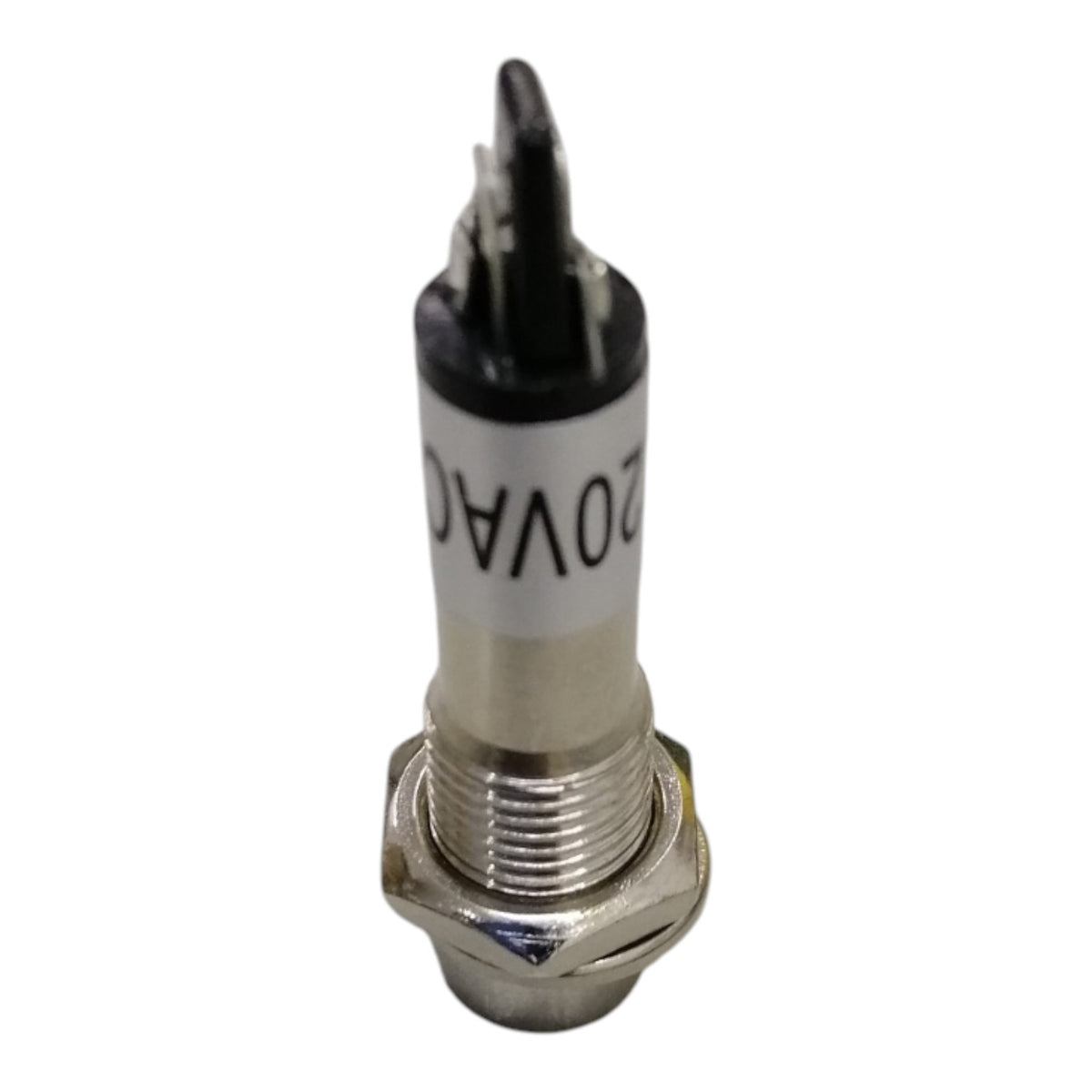 Metal Pilot Light 220V, Indicator Light Thread Diameter 7.6mm Red