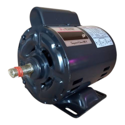 A black industrial sequence motor with a metal shaft and mounting bracket, shown on a plain white background.