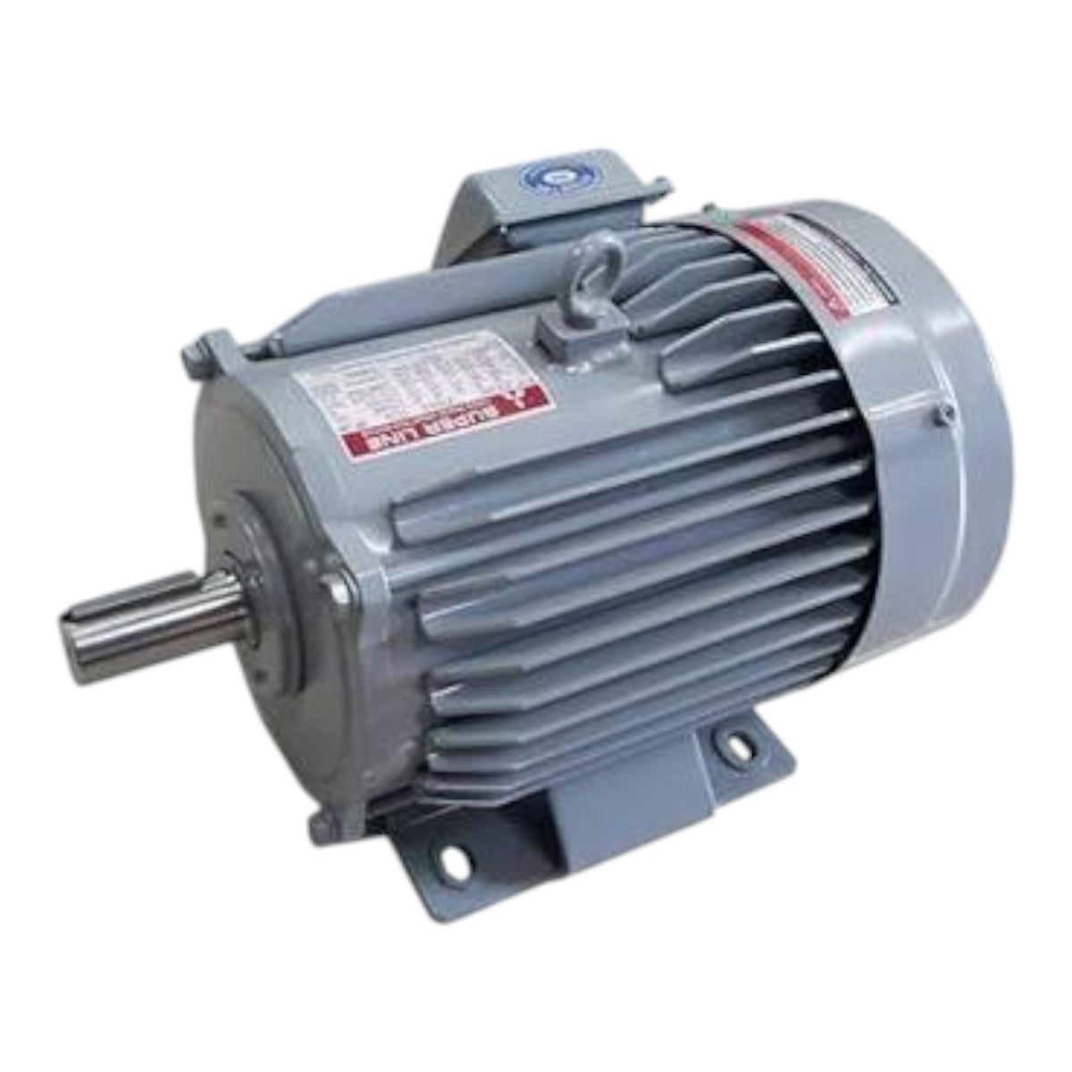 A black industrial sequence motor with a metal shaft and mounting bracket, shown on a plain white background.