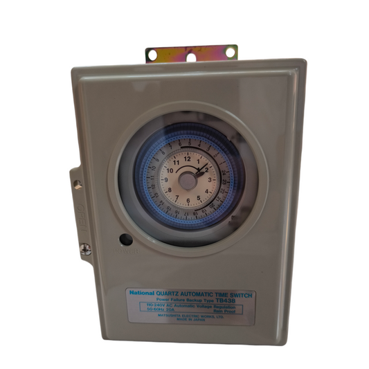 National Quartz Automatic Time Switch in gray casing for power point timing control