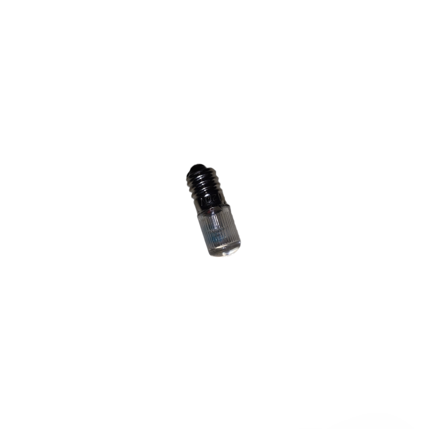 Small black and gray cylindrical object on a white background Neon Bulb E10 for Indicator Available in Red and Green Voltage 220V, 110V and 440V Electx Electrical SUpply