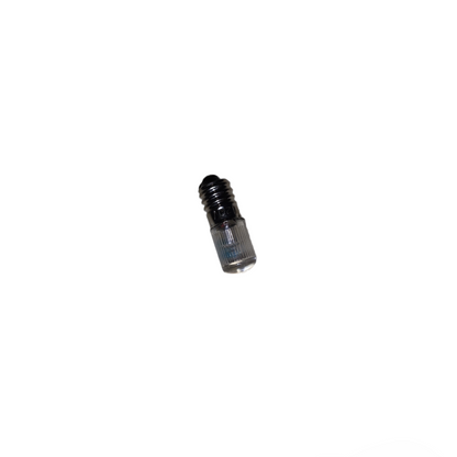 Small black and gray cylindrical object on a white background Neon Bulb E10 for Indicator Available in Red and Green Voltage 220V, 110V and 440V Electx Electrical SUpply