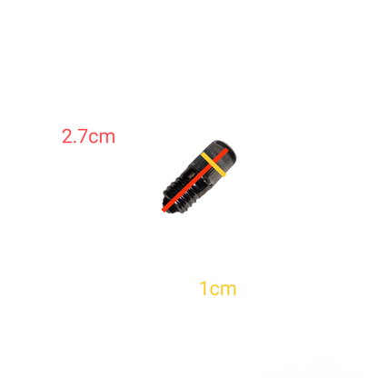Black and orange cylindrical object with measurements on a white background Neon Bulb E10 for Indicator Available in Red and Green Voltage 220V, 110V and 440V Electx Electrical SUpply
