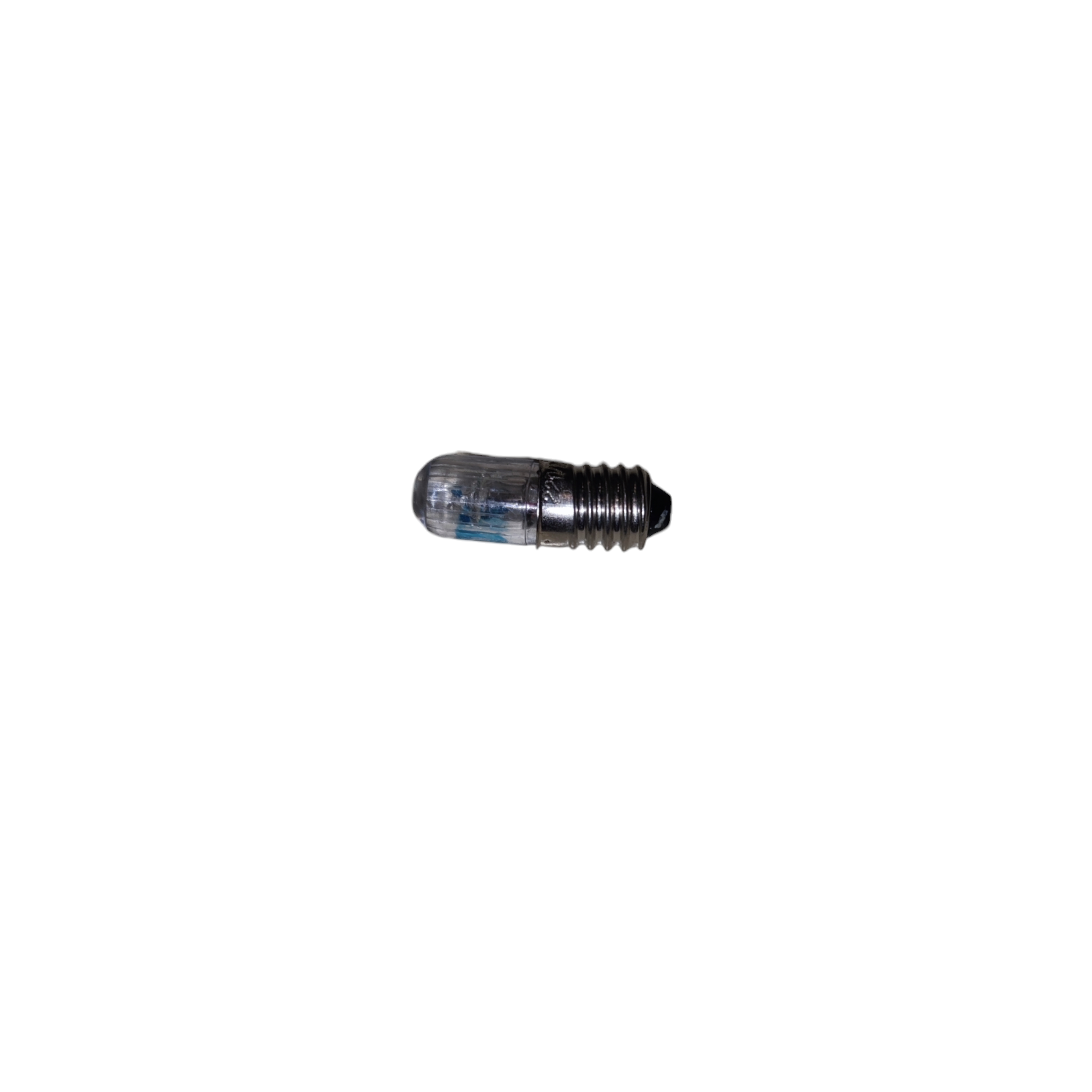 Small cylindrical metal component on a white background Neon Bulb E10 for Indicator Available in Red and Green Voltage 220V, 110V and 440V Electx Electrical SUpply