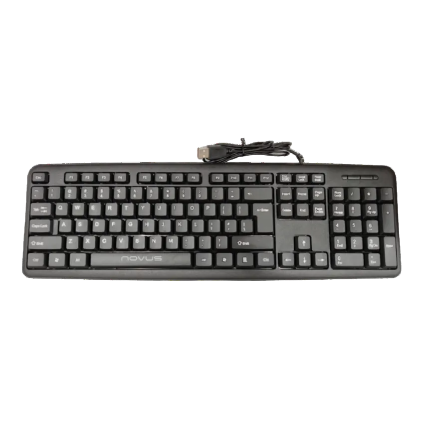 Denko Nova standard keyboard for PC in black with full-size layout and USB connection