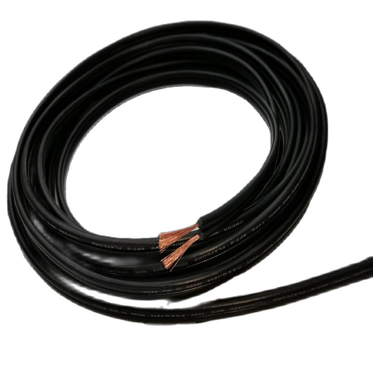 Omega AWG 8 flat cord wire Omega in a coiled design for versatile electrical applications