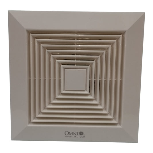 Omni 10 Inches Ceiling Mounted Exhaust Fan 220V 60Hz 25cm x 25 cm Duct Fan Bathroom Exhaust Fan XFC-250