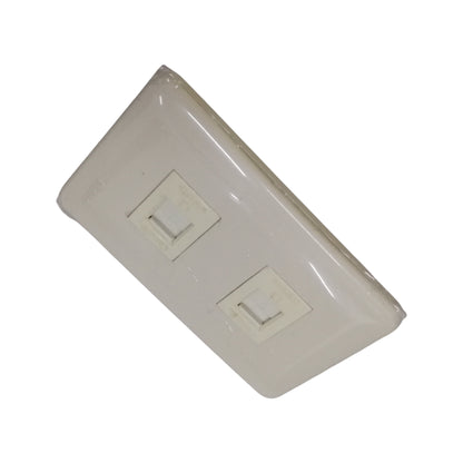 Omni 2 Gang Computer Modular Outlet , Data Outlet , Lan Outlet Classic Series WEP-102+ (WEC-303x2)
