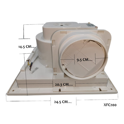 Omni 8 Inches Ceiling Mounted Exhaust Fan Duct Fan 20cm x 20cm XFC-200