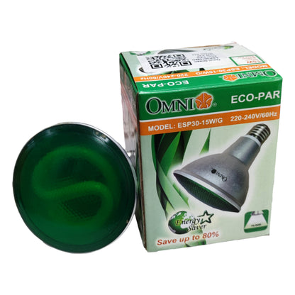 Omni Par 30 15W Green CFL E27 220V ESP30-15W/G