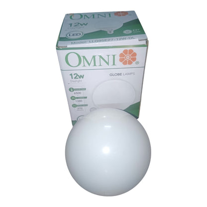 Omni 12W LED Globe Bulb E27 220V 6500k Daylight or 2700k Warm White LLG95E27-12W I Electx Electrical Supply