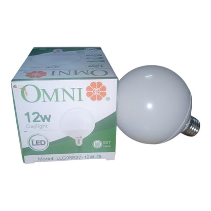 Omni 12W LED Globe Bulb E27 220V 6500k Daylight or 2700k Warm White LLG95E27-12W I Electx Electrical Supply
