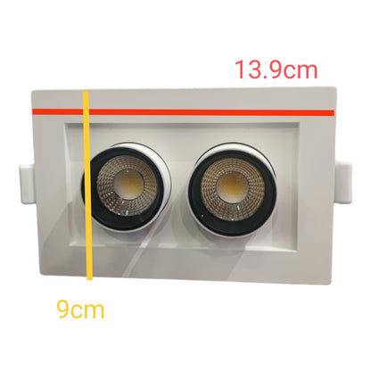 Omni 12W LED Spot Ceiling Downlight Tri- Color 220V LLRC-30D-2X6W3C Electx Electrical Supply